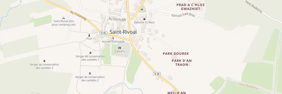 Plan du 52 Le Bourg à Saint-Rivoal