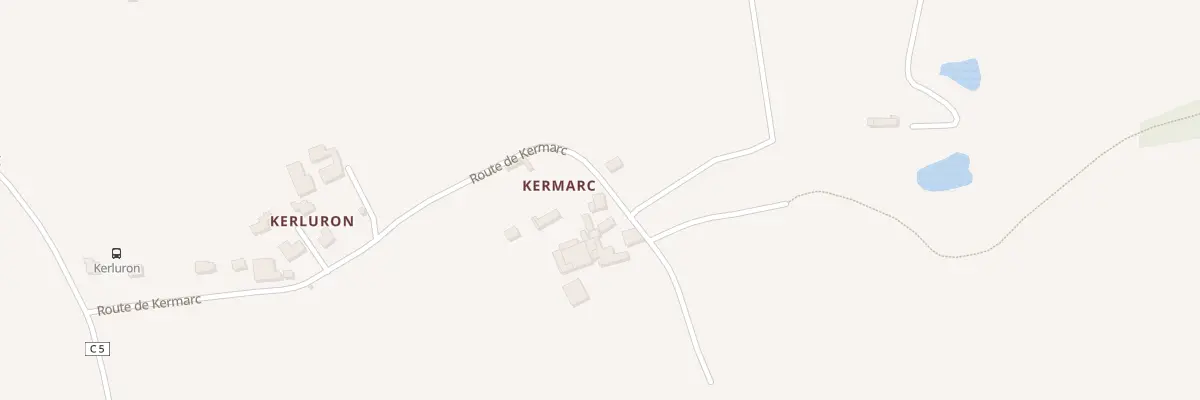 Plan du 210 Kermarc à Landudal