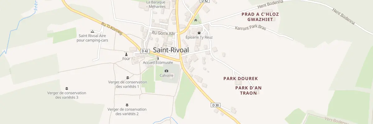 Plan du 29 Le Bourg à Saint-Rivoal