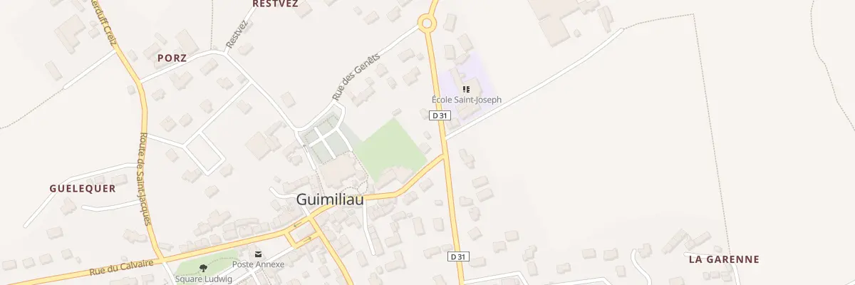 Plan du 55 Rue du Calvaire à Guimiliau