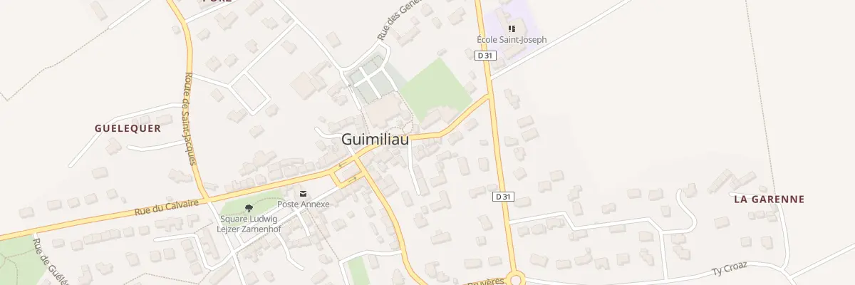 Plan du 16 Rue du Calvaire à Guimiliau