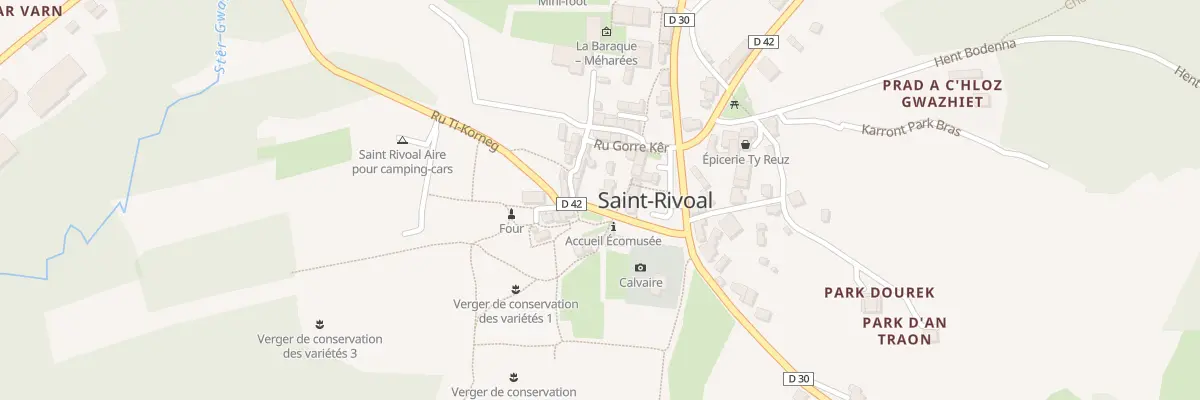 Plan du 21 Le Bourg à Saint-Rivoal