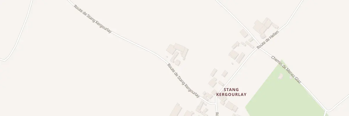 Plan du 3916 Rte de Stang Kergourlay à Edern