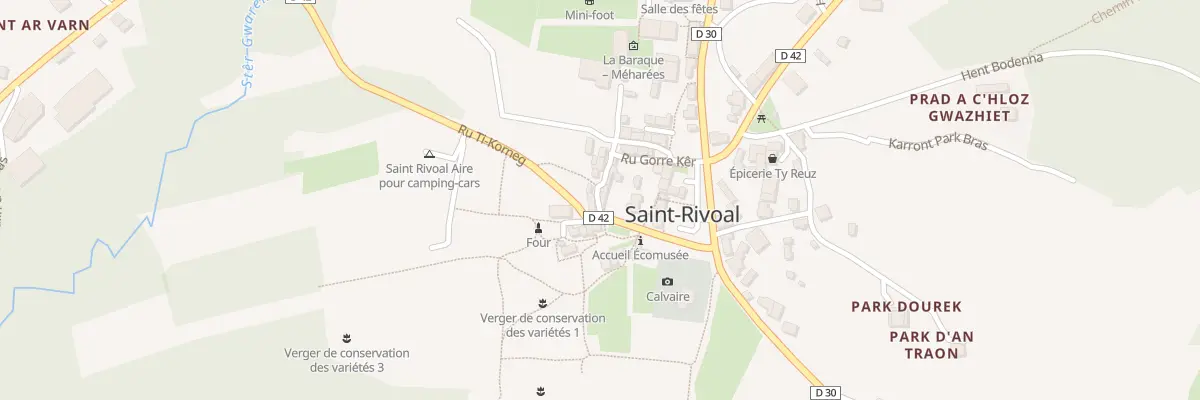 Plan du 18 Le Bourg à Saint-Rivoal