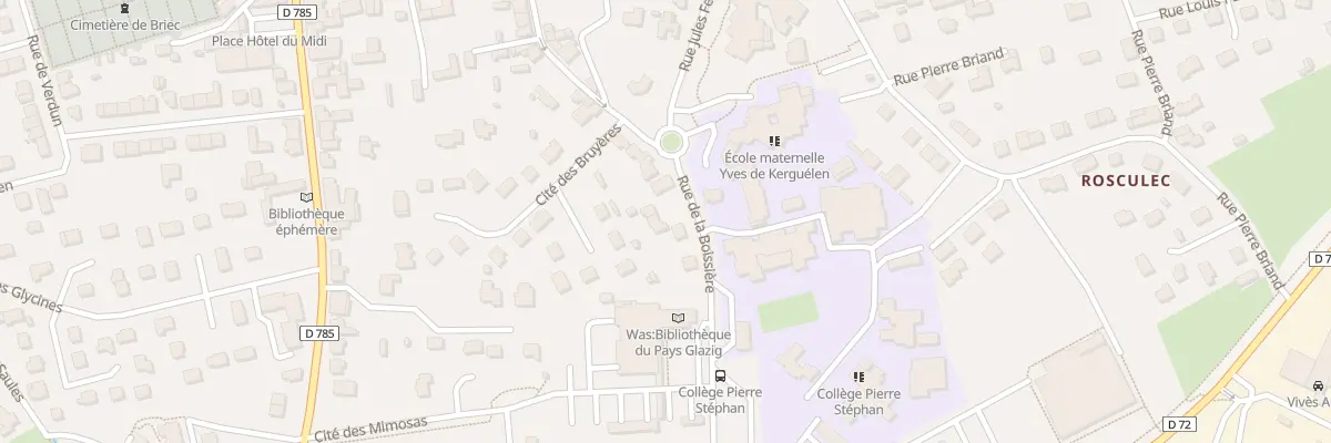 Plan du 38 Rue de la Boissière à Briec