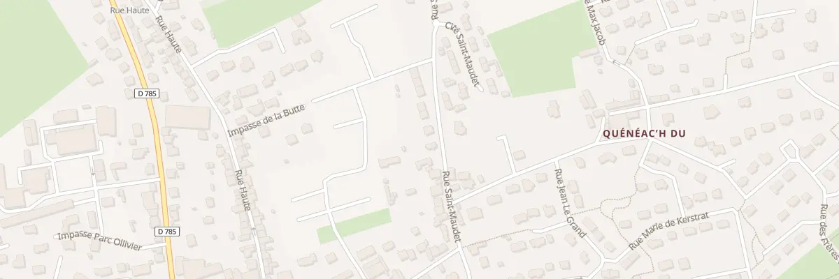 Plan du 17 Rue Saint Maudet à Briec