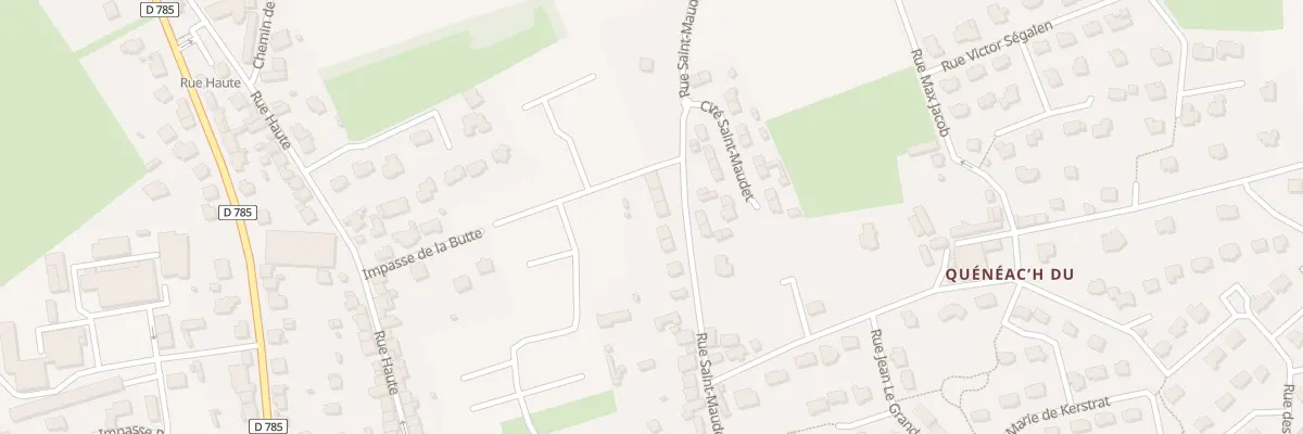 Plan du 23 Rue Saint Maudet à Briec