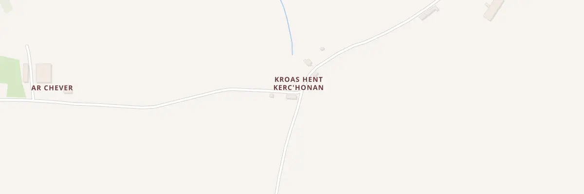 Plan du 390 Kroaz Hent Kerc Honan à Pleyben