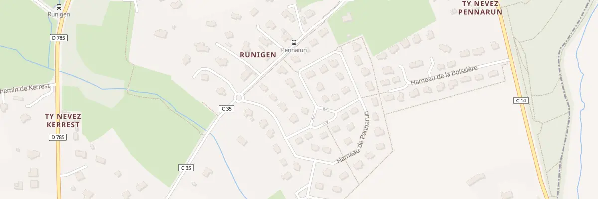 Plan du 48 Ham de Pennarun à Briec