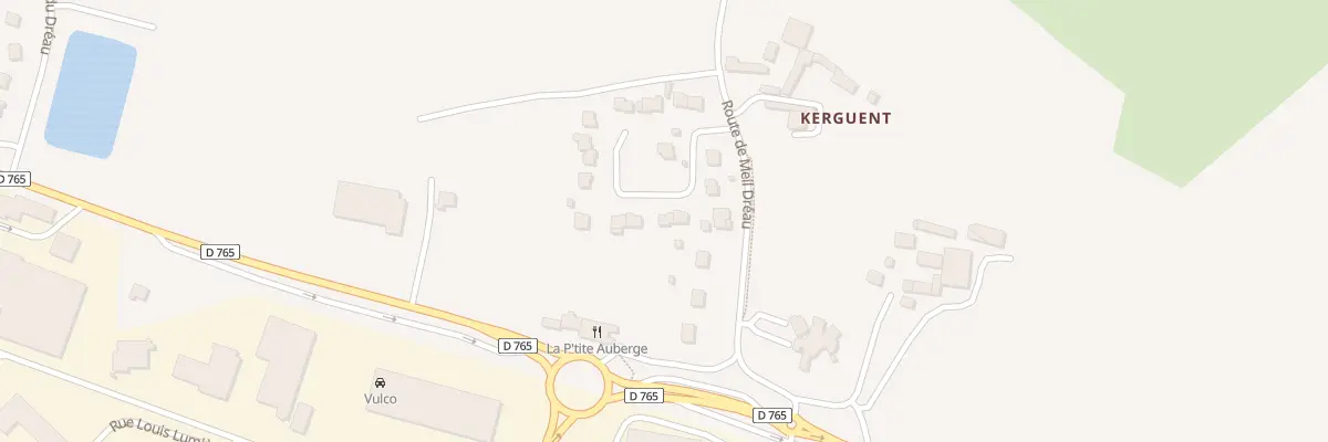 Plan du 13 Ham de Kerguent à Saint-Évarzec