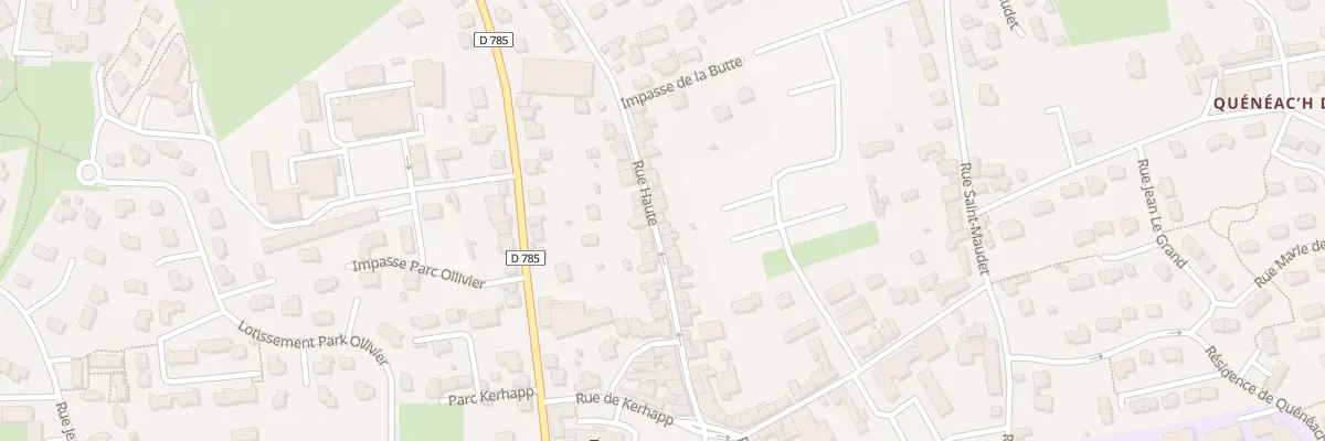 Plan du 32 Rue Haute à Briec