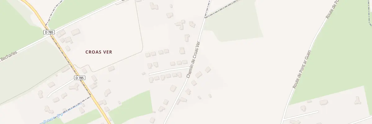 Plan du 2 Rue Anatole Le Braz à Briec