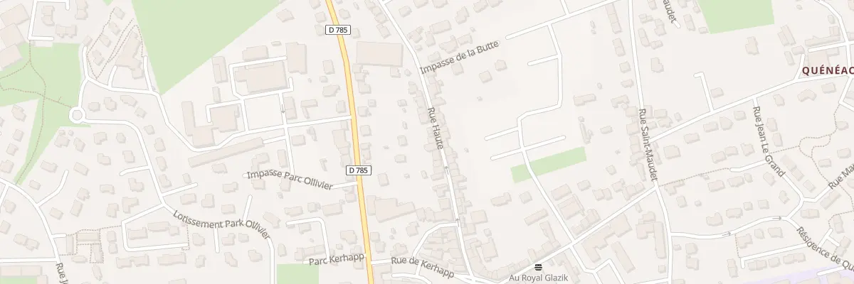 Plan du 27 Rue Haute à Briec