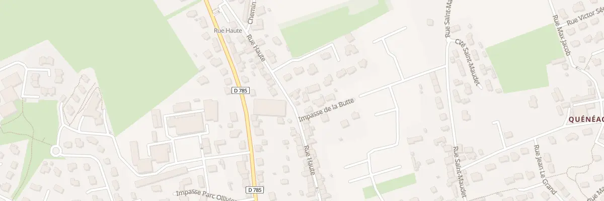 Plan du 50 Rue Haute à Briec
