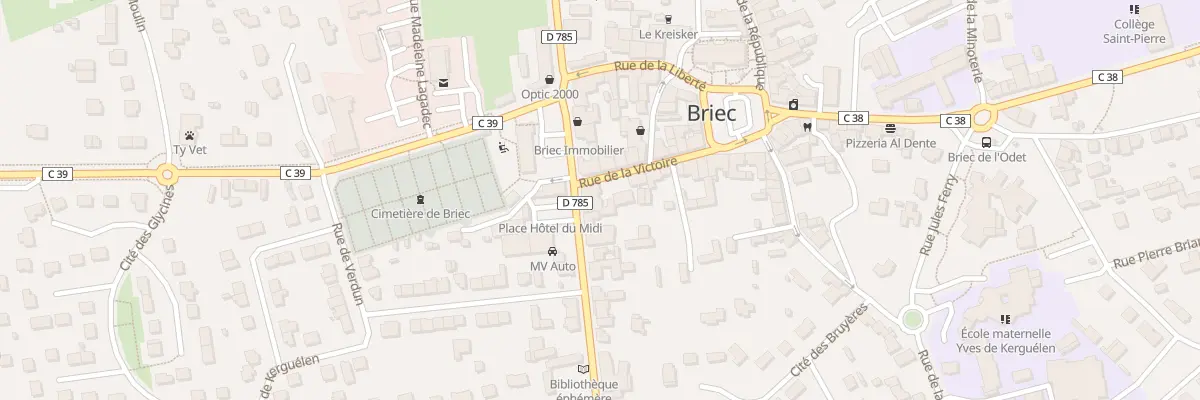 Plan du 64 Rue du Général de Gaulle à Briec