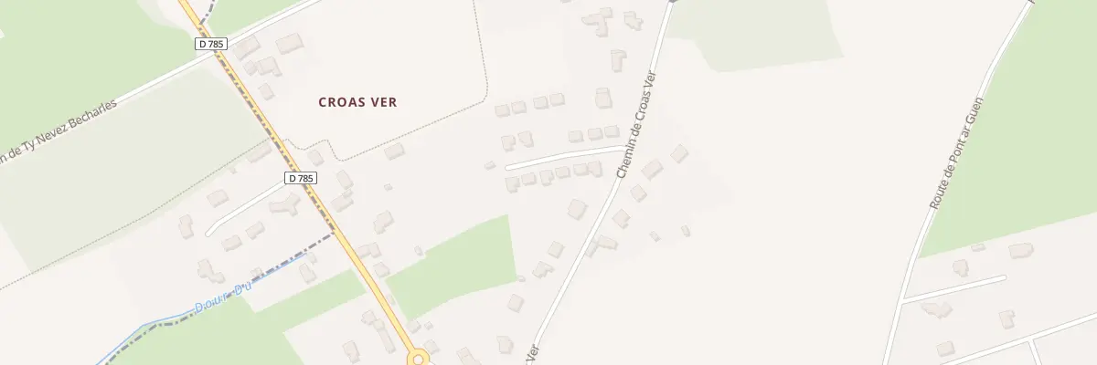 Plan du 7 Rue Anatole Le Braz à Briec