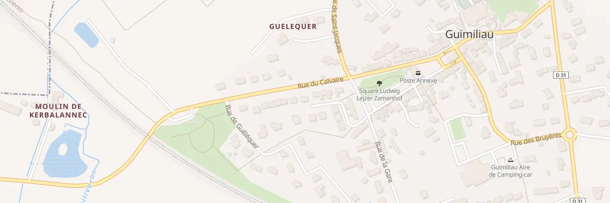 Plan du 14 All de la Fontaine à Guimiliau