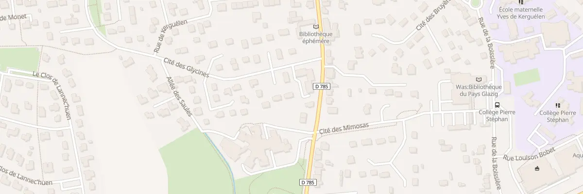 Plan du 3 Rue des Glycines à Briec