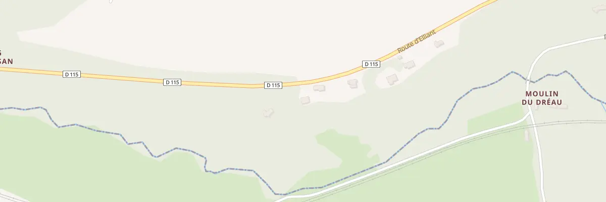 Plan du 498 Rte d’Elliant à Ergué-Gabéric