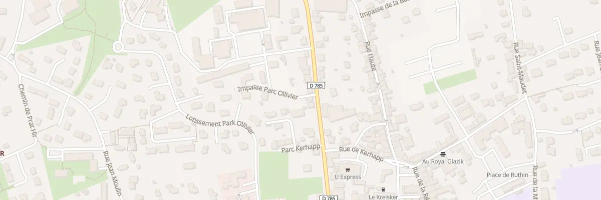 Plan du 87 Rue du Général de Gaulle à Briec