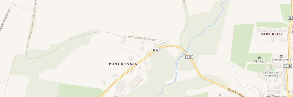 Plan du 38 Le Bourg à Saint-Rivoal