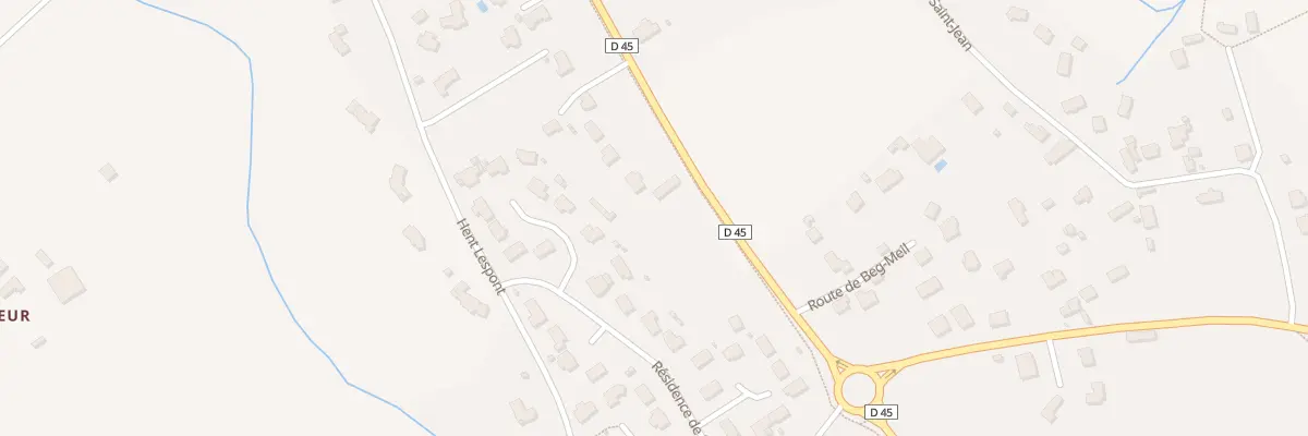 Plan du 36 Rte de Beg-meil à Fouesnant