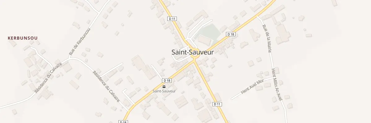 Plan du 2 Rte de Sizun à Saint-Sauveur