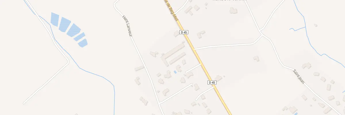 Plan du 5521F Rte de Beg-meil à Fouesnant