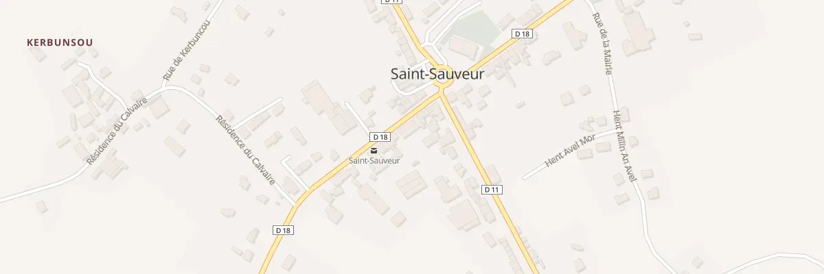 Plan du 7 Rue de Sizun à Saint-Sauveur