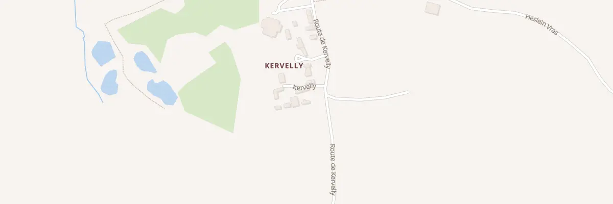 Plan du 410 Kervelly à Commana