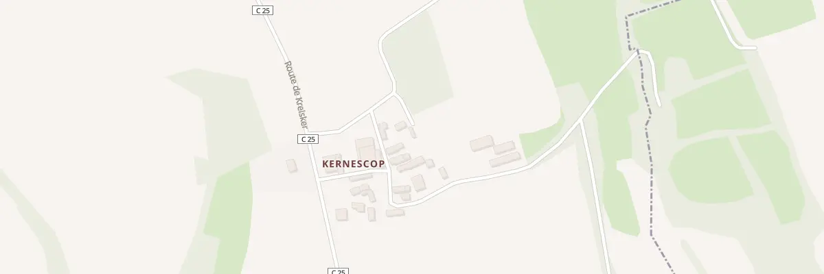 Plan du 155 Che de Kernescop à Briec