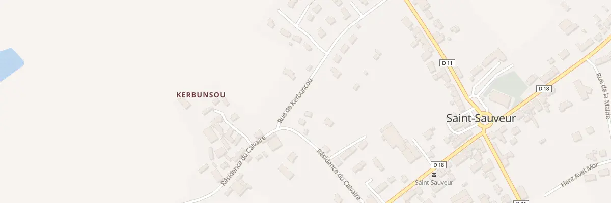 Plan du 28 Rue de Kerbunçou à Saint-Sauveur