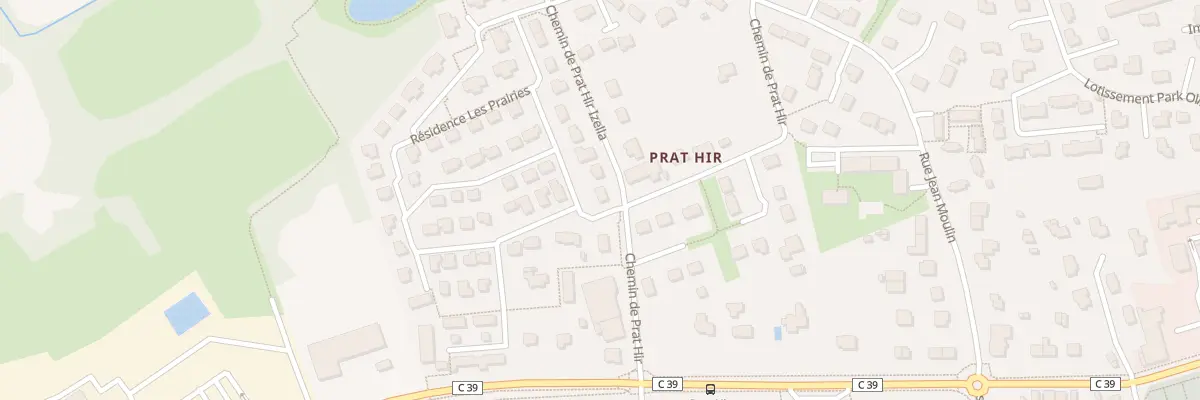 Plan du 2 Rue Lucie Aubrac à Briec