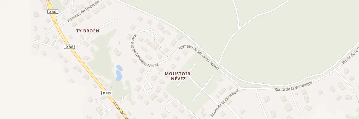 Plan du 2 Ham du Moustoir Nevez à Saint-Évarzec