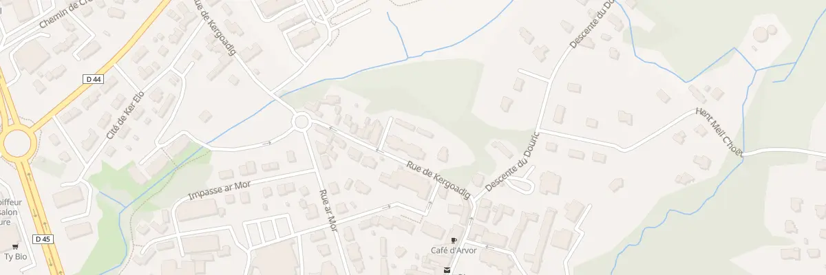 Plan du 12 Rue de Kergoadig à Fouesnant