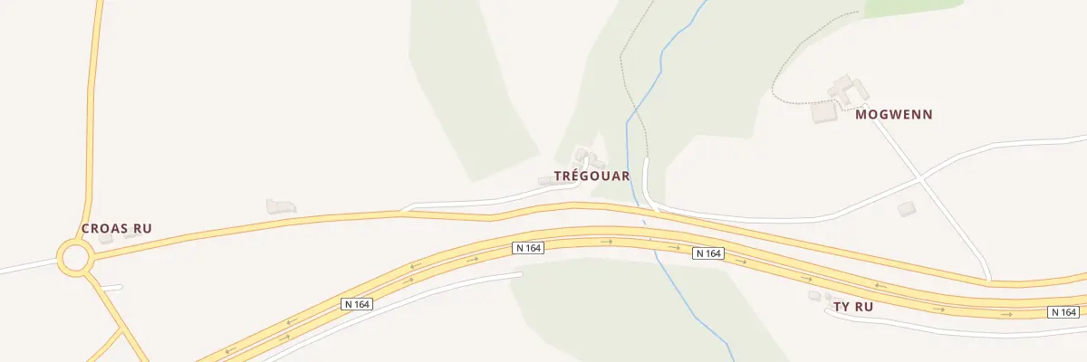 Plan du 897 Tregouar à Pleyben
