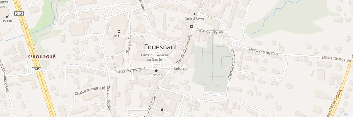 Plan du 14 Rue de Cornouaille à Fouesnant