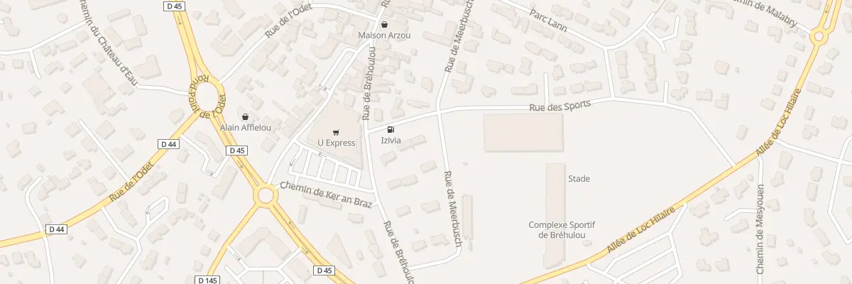 Plan du 8 Rue des Sports à Fouesnant