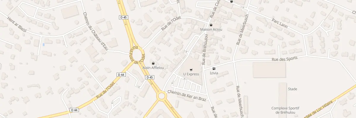 Plan du 50 Rue de Kernévéleck à Fouesnant
