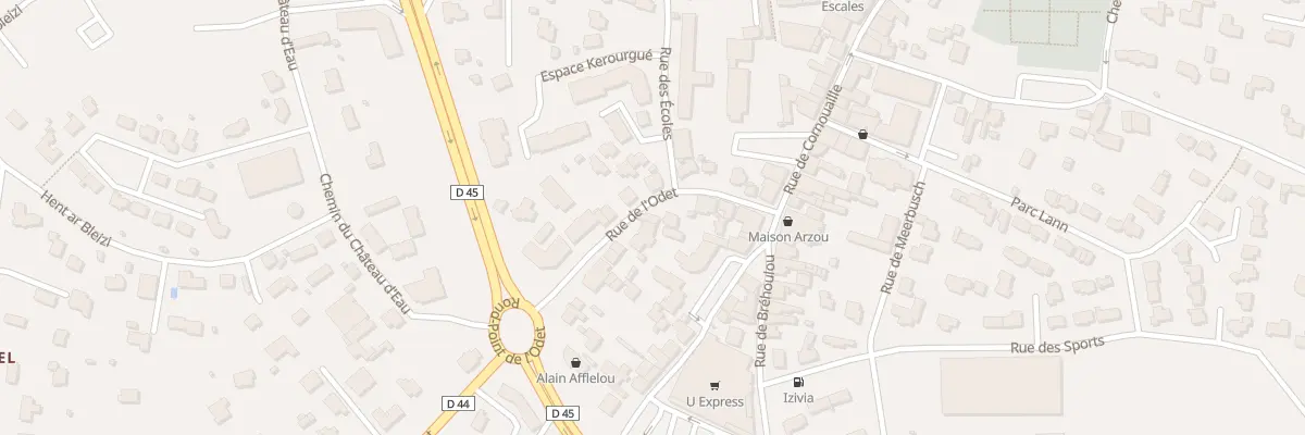 Plan du 7 Rue de l’Odet à Fouesnant