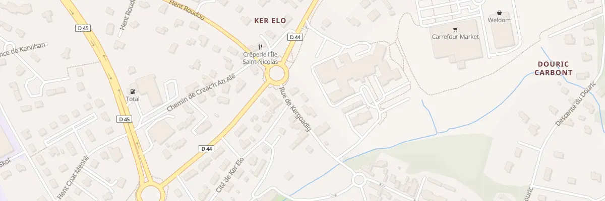 Plan du 32 Rue de Kergoadig à Fouesnant
