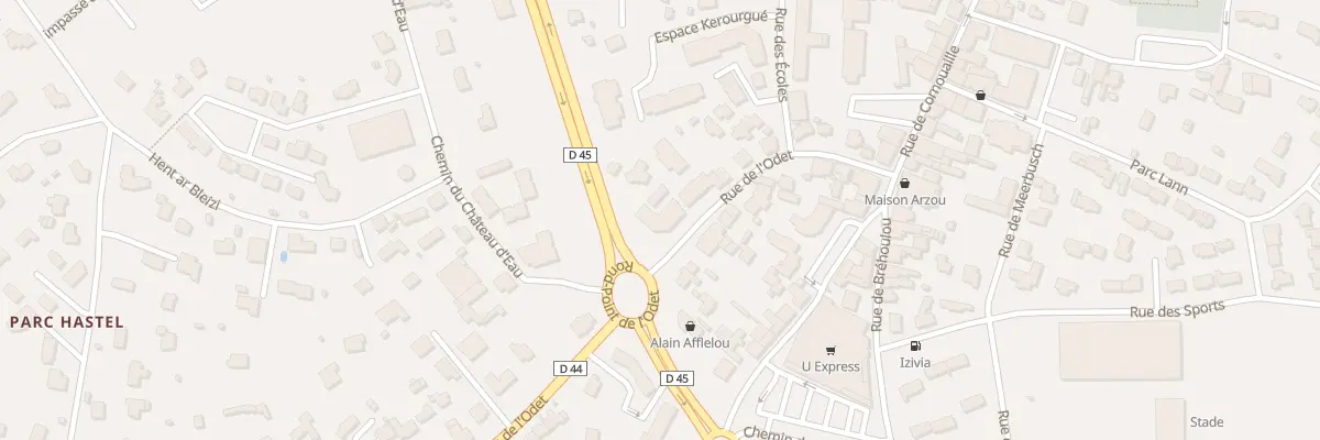 Plan du 30 Rue de l’Odet à Fouesnant