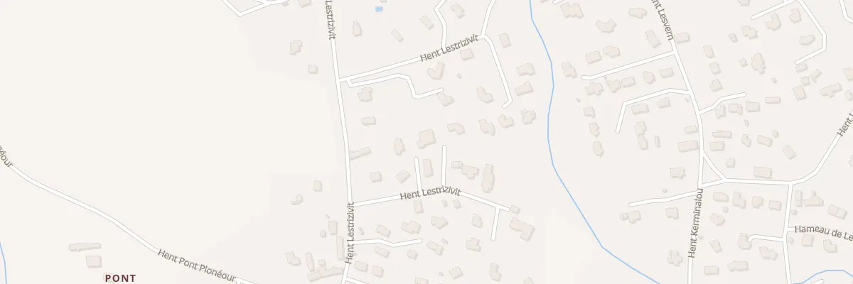 Plan du 111 Hent Lestrezivit à Fouesnant