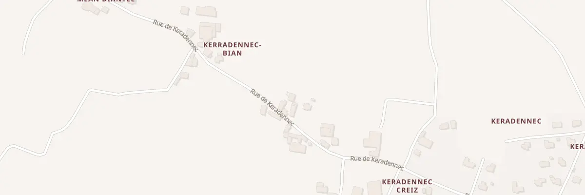 Plan du 424 Rue de Keradennec à Santec