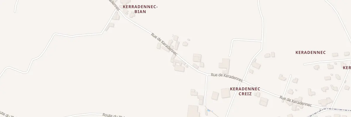 Plan du 451 Rue de Keradennec à Santec