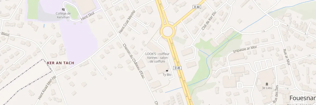 Plan du 3 Rte de Quimper à Fouesnant