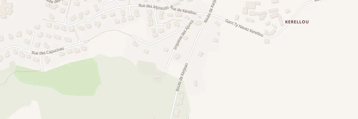Plan du 5559 Rte de Kerjean à Ergué-Gabéric
