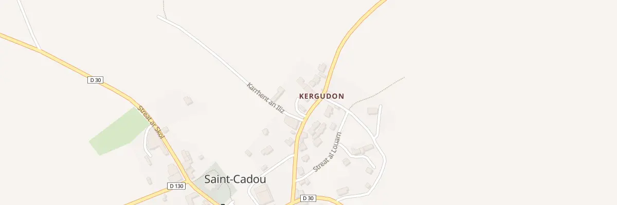 Plan du 12 Streat Kergudon à Sizun