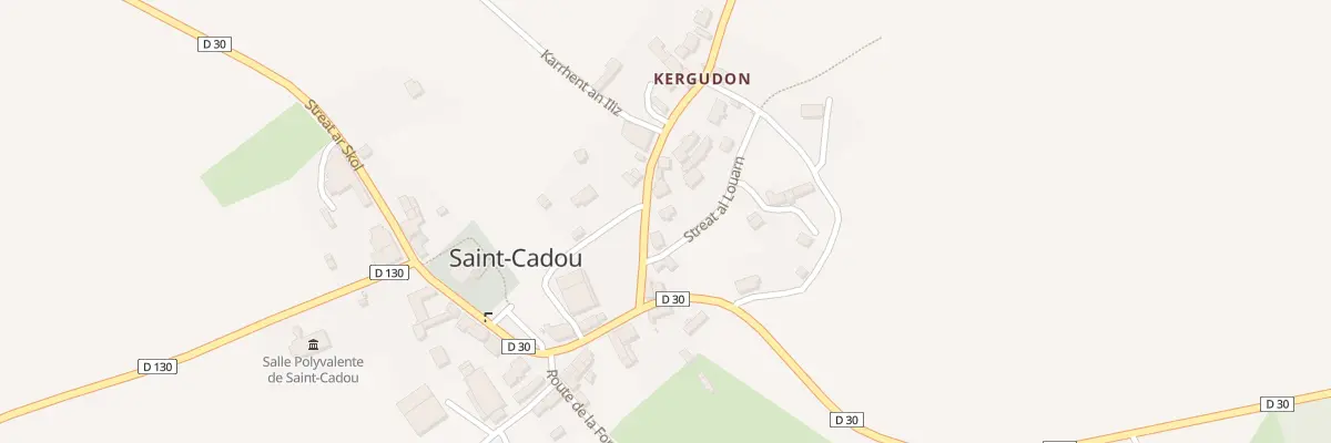 Plan du 3 Streat Kergudon à Sizun