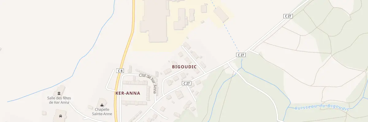 Plan du 7 Rue du Bigoudic à Ergué-Gabéric